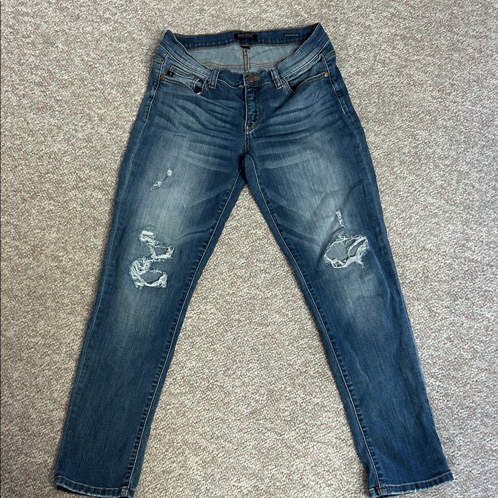 Judy Blue Classic Distressed Straight Leg Jeans